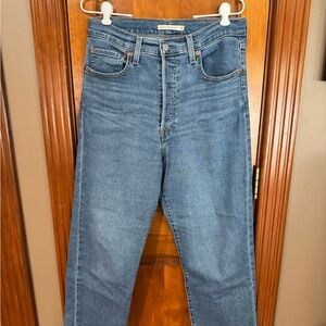 Levi’s Rib Cage Straight Ankle Blue Denim Jeans